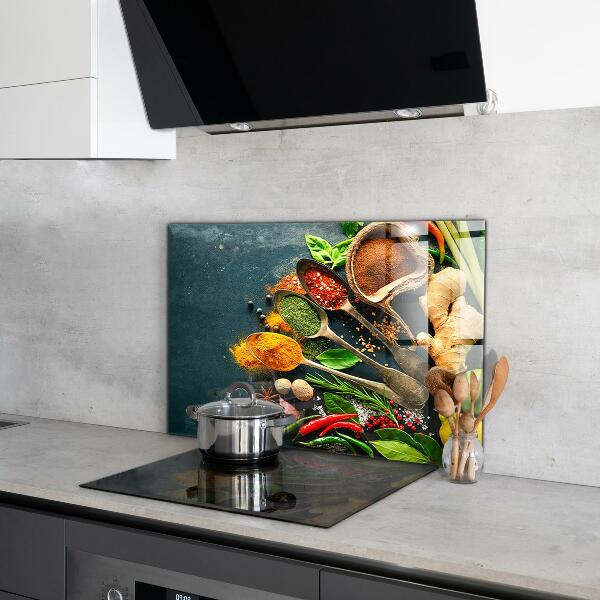 Kitchen splashback Oriental cuisine spices