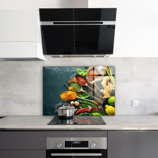 Kitchen splashback Oriental cuisine spices