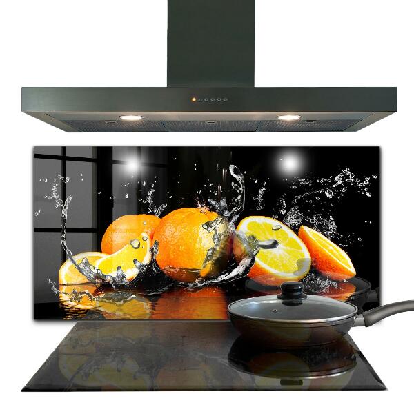 Kitchen splashback Juicy oranges