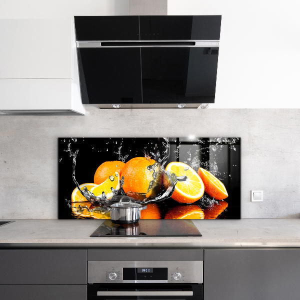 Kitchen splashback Juicy oranges