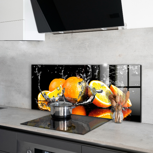 Kitchen splashback Juicy oranges