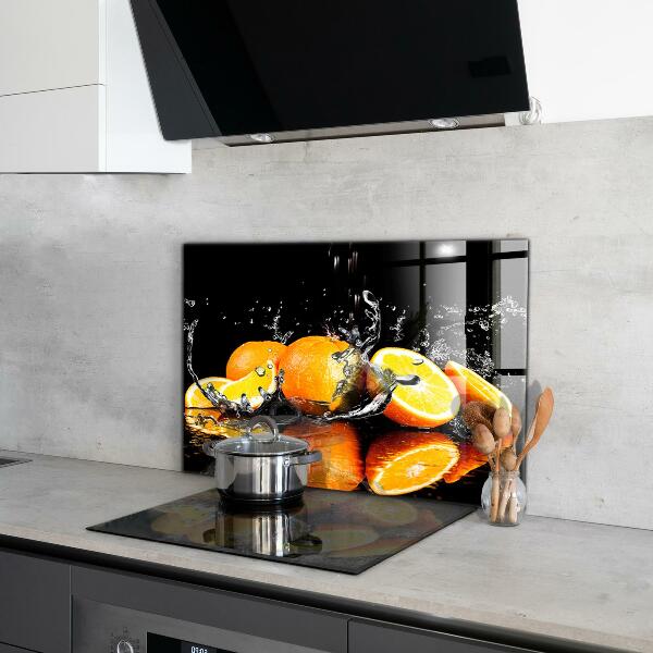 Kitchen splashback Juicy oranges