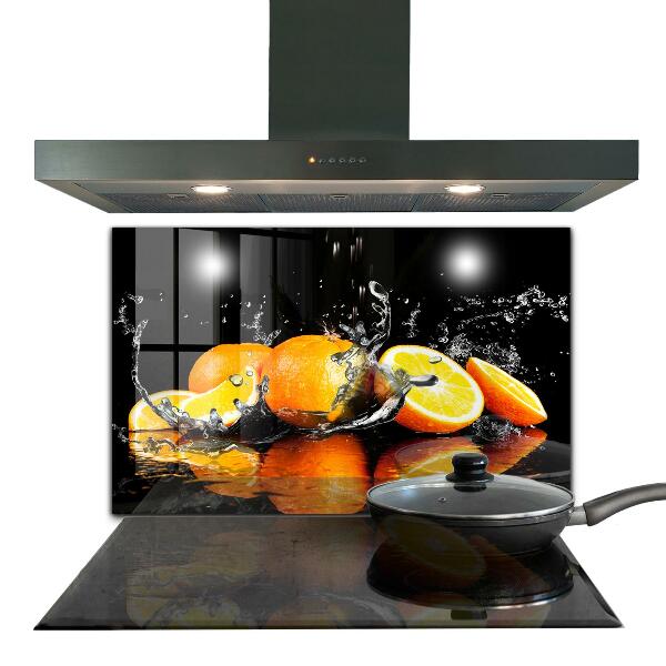 Kitchen splashback Juicy oranges
