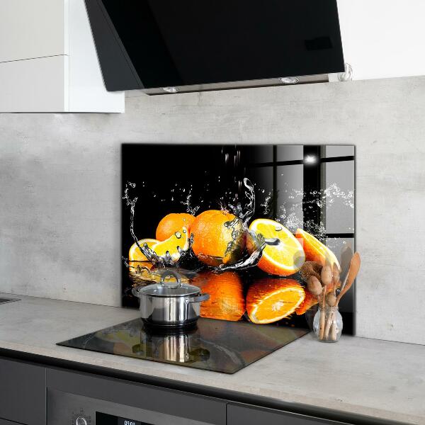 Kitchen splashback Juicy oranges