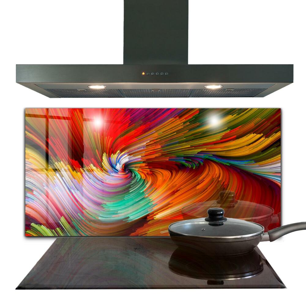 Cooker splashback Energetic color mix