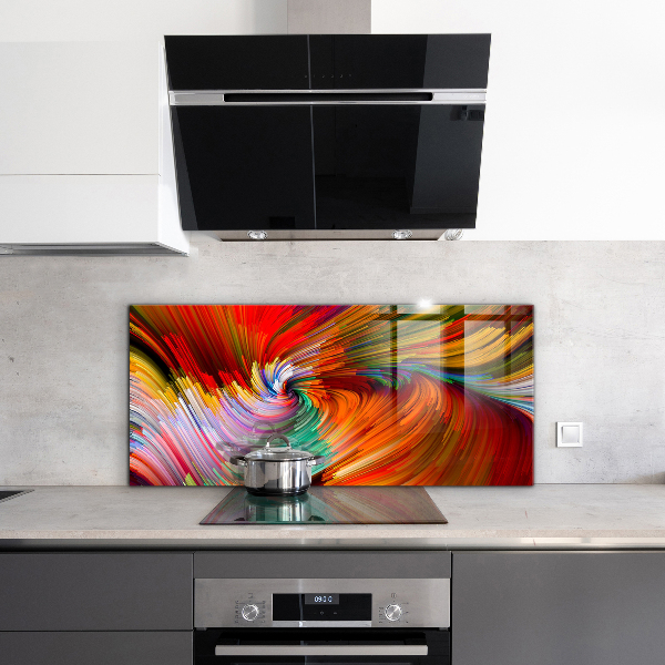 Cooker splashback Energetic color mix