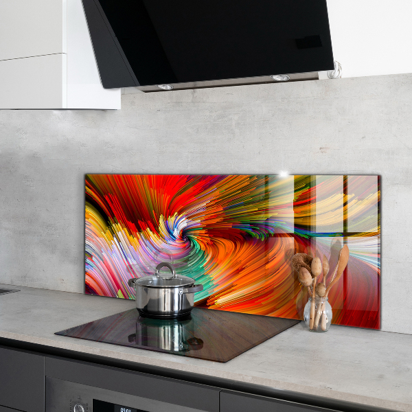 Cooker splashback Energetic color mix