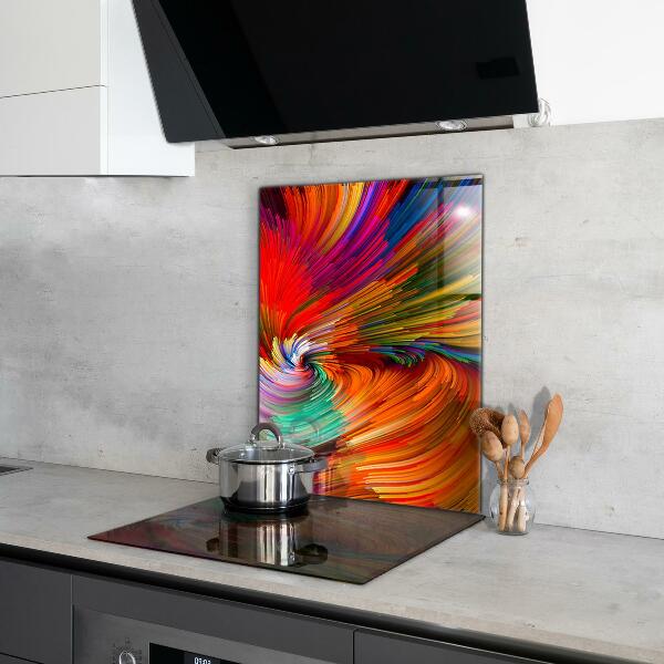 Cooker splashback Energetic color mix