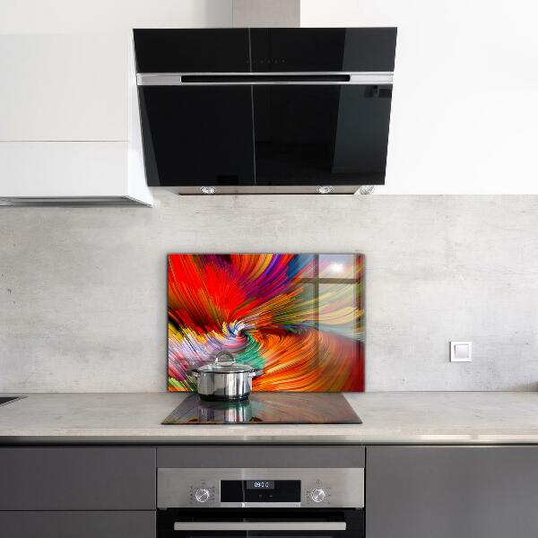 Cooker splashback Energetic color mix