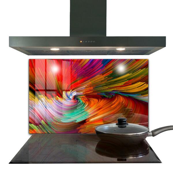 Cooker splashback Energetic color mix
