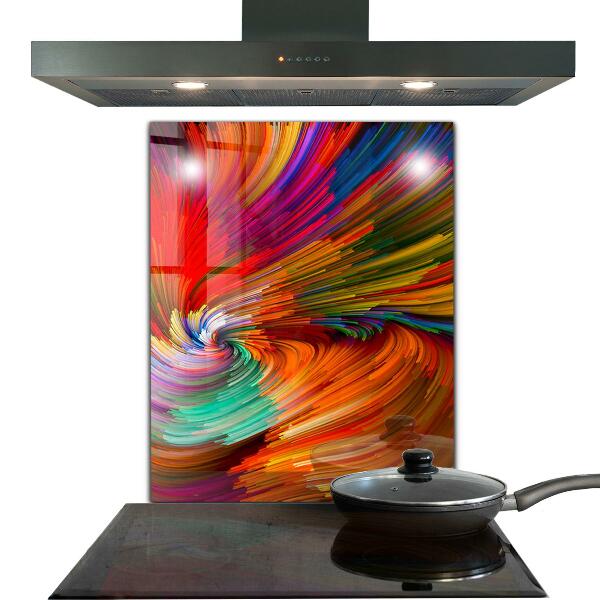 Cooker splashback Energetic color mix
