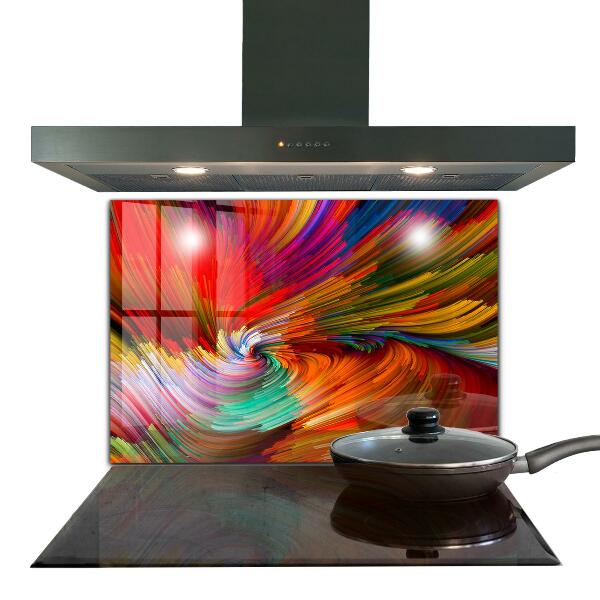 Cooker splashback Energetic color mix