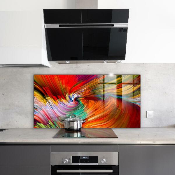 Cooker splashback Energetic color mix