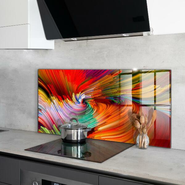 Cooker splashback Energetic color mix