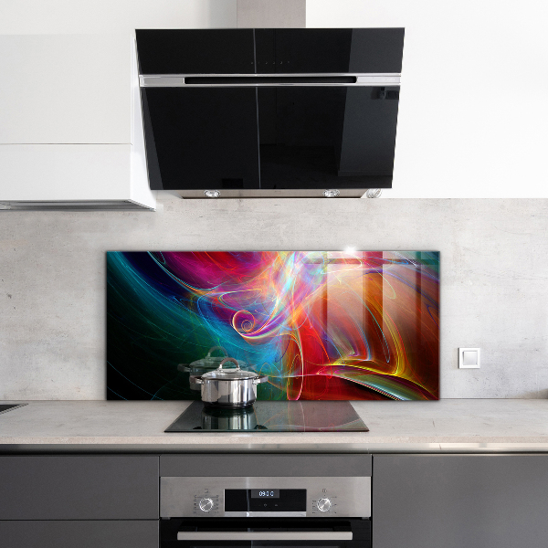 Cooker splashback Energetic color mix