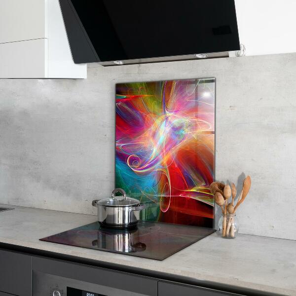 Cooker splashback Energetic color mix