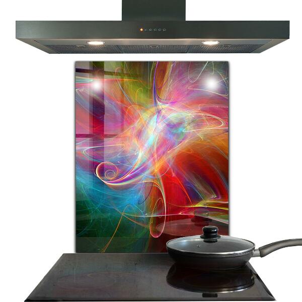 Cooker splashback Energetic color mix