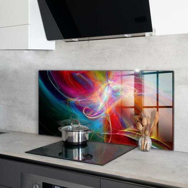 Cooker splashback Energetic color mix