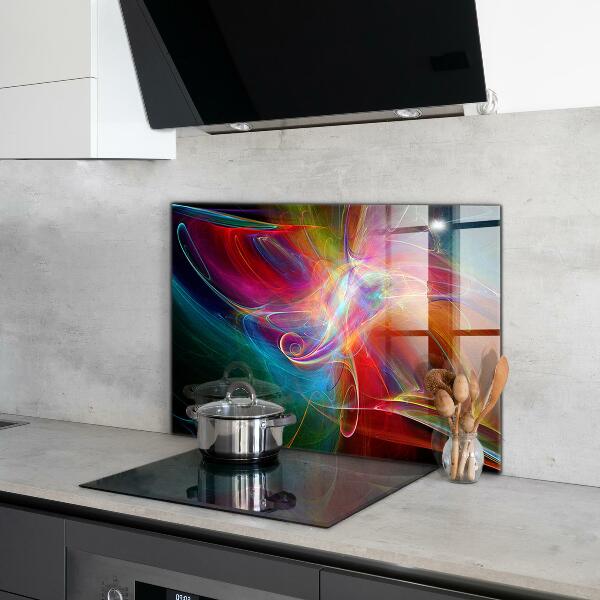 Cooker splashback Energetic color mix