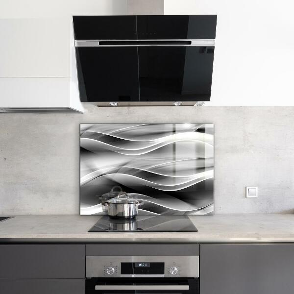 Cooker splashback Waves abstraction