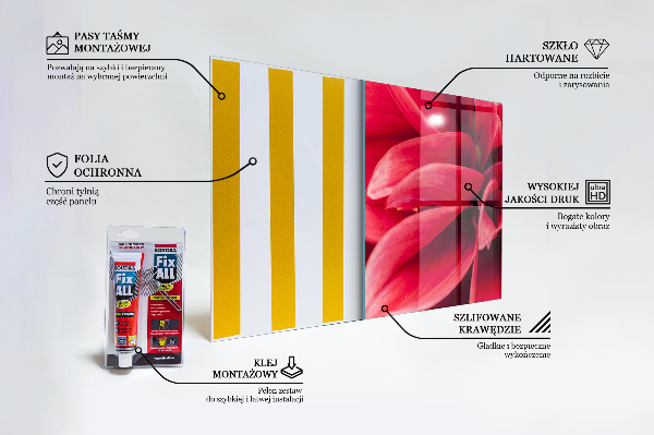 Kitchen splashback Energetic flower power of nature