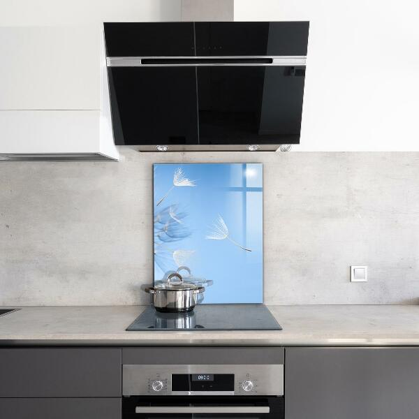 Kitchen splashback Delicate dandelions