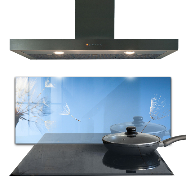 Kitchen splashback Delicate dandelions