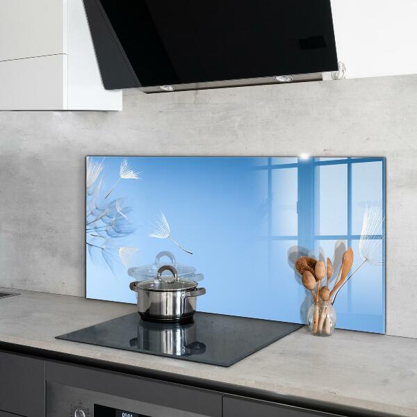 Kitchen splashback Delicate dandelions