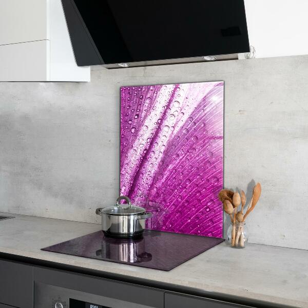 Kitchen splashback Delicate pink leaf