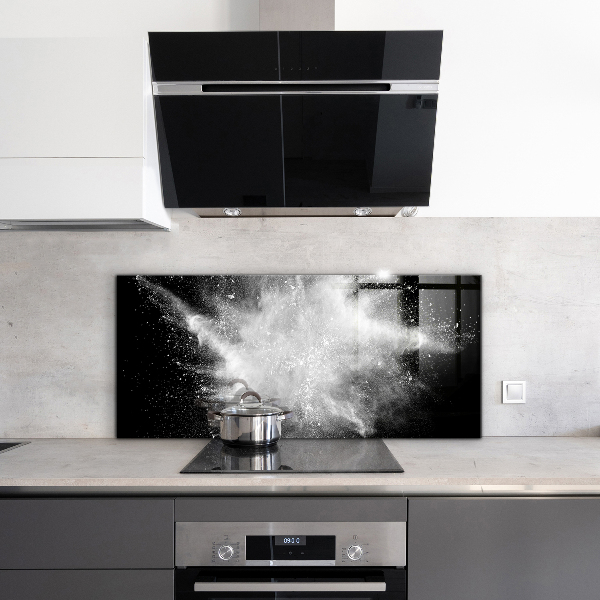 Kitchen splashback Powder explosion abstraction