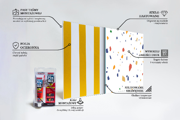 Kitchen splashback Terrazzo terrazzo pebbles