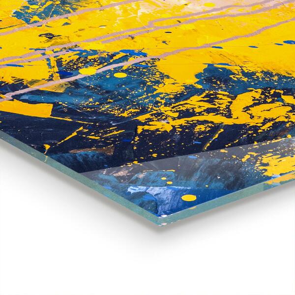 Kitchen splashback Abstract colorful paint