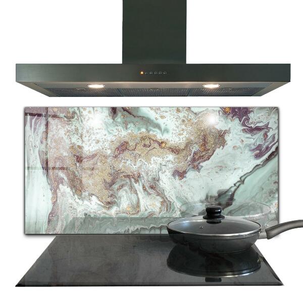 Cooker splashback Marble stone texture