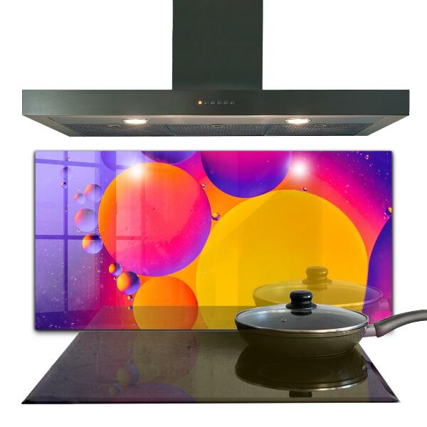 Cooker splashback Colorful circles