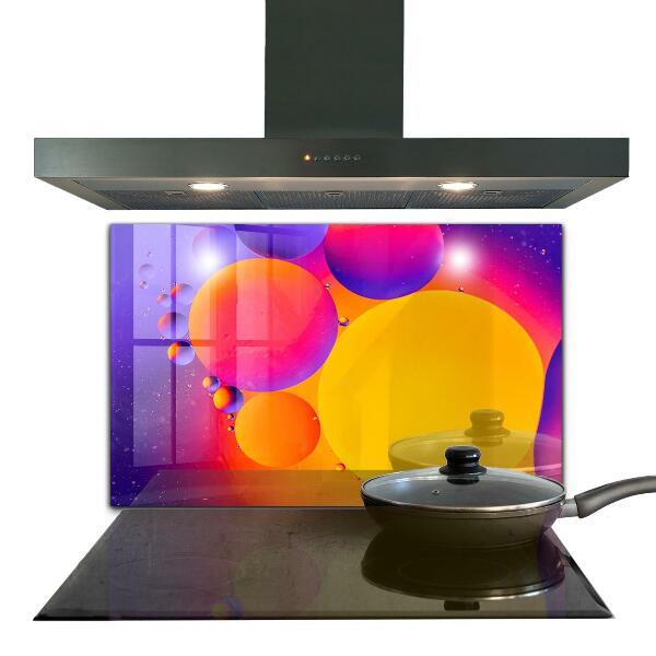 Cooker splashback Colorful circles