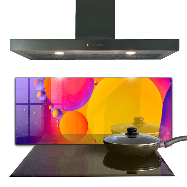 Cooker splashback Colorful circles