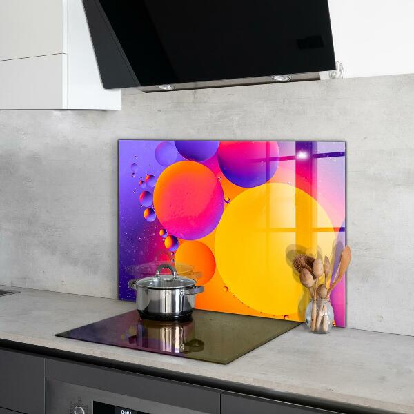 Cooker splashback Colorful circles