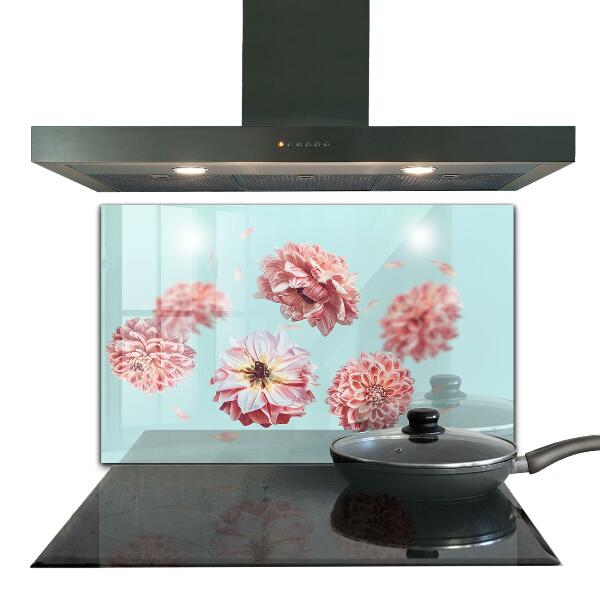 Kitchen splashback Flowers aerial composition