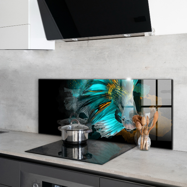 Kitchen splashback Tropical fighting fish
