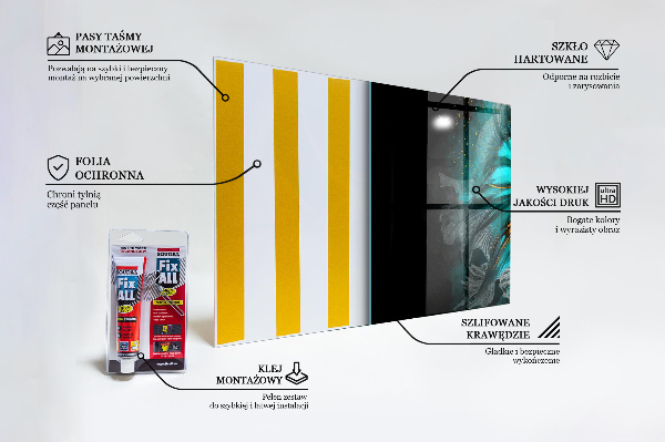 Kitchen splashback Tropical fighting fish