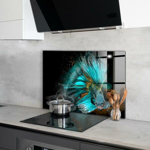 Kitchen splashback Tropical fighting fish