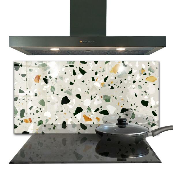 Kitchen splashback Terrazzo natural stone