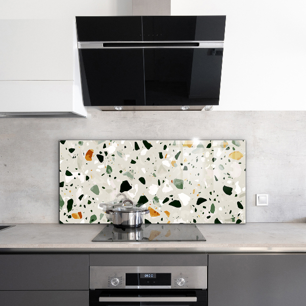 Kitchen splashback Terrazzo natural stone