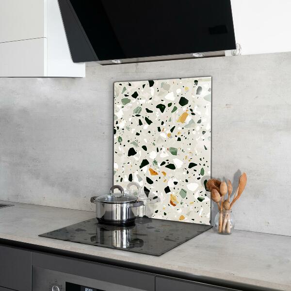 Kitchen splashback Terrazzo natural stone