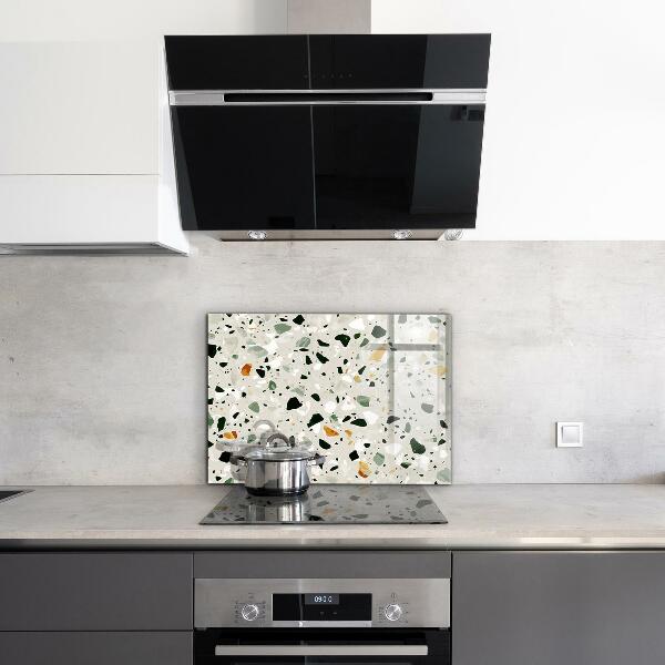Kitchen splashback Terrazzo natural stone