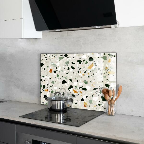 Kitchen splashback Terrazzo natural stone