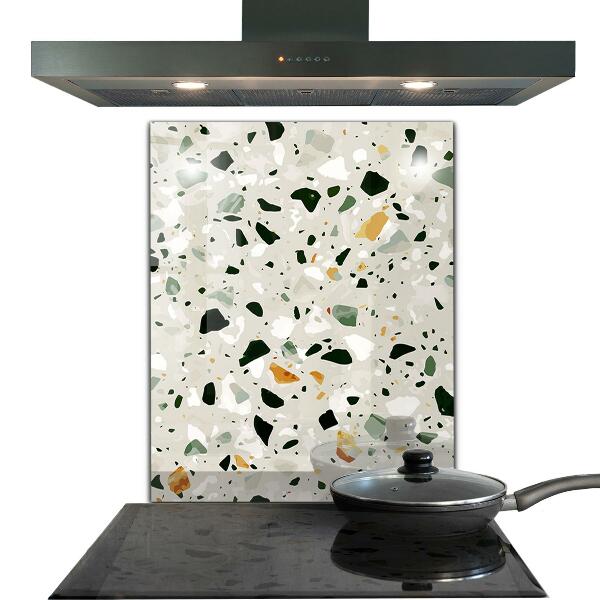 Kitchen splashback Terrazzo natural stone