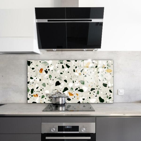Kitchen splashback Terrazzo natural stone