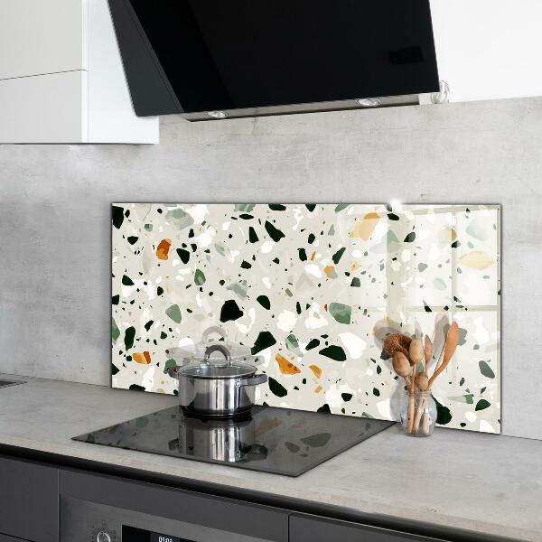 Kitchen splashback Terrazzo natural stone
