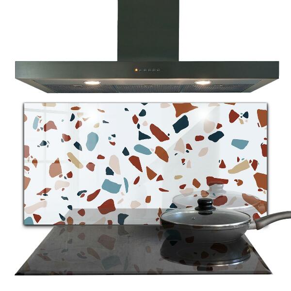 Kitchen splashback Terrazzo stone